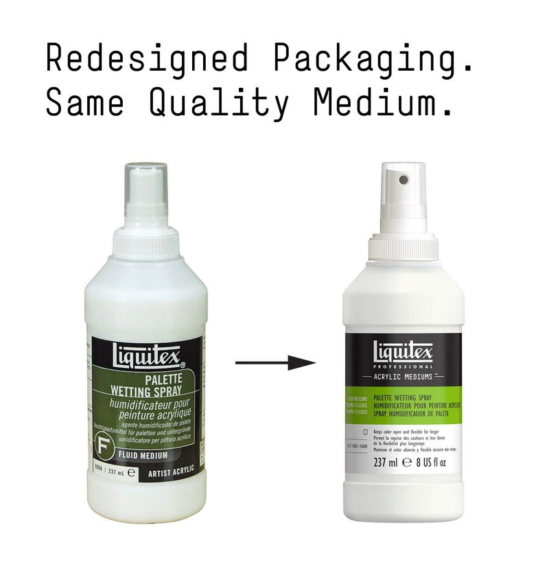 Liquitex Professional Fluid Medium, Palette Wetting Spray, 237ml (8-oz) Bottle - Image 2