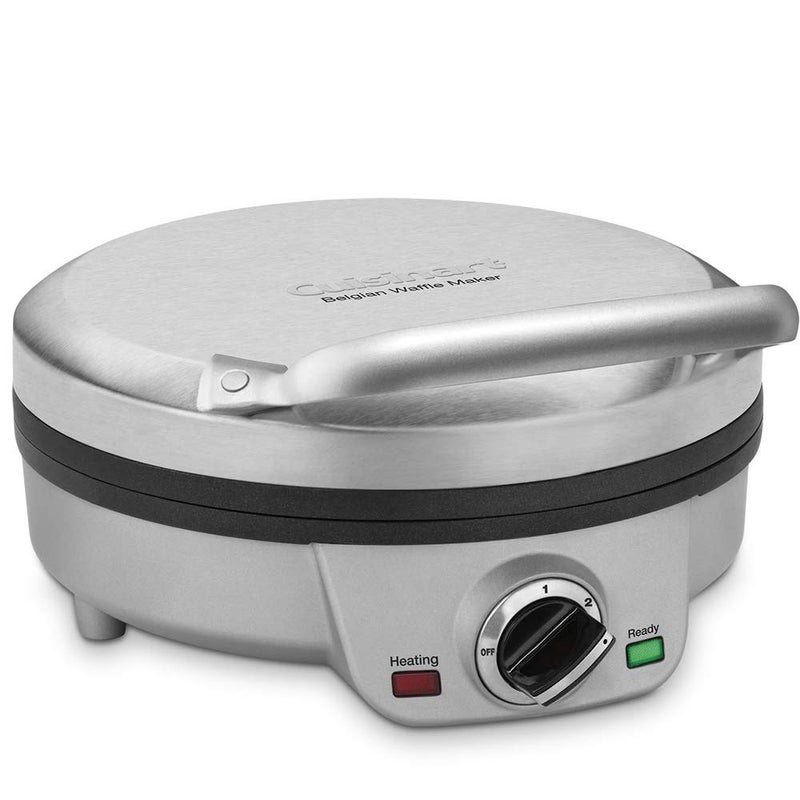 Cuisinart Cuisinart Mini Belgian Waffle Maker, Round Mini Waffle Iron, Silver, WAF-200P1  - Image 1