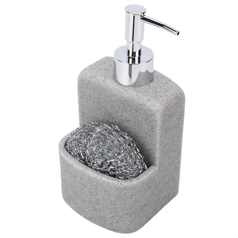 Housewares Soap Dispenser 250ml Capacity 2 in 1 Liquid Hand Dish Soap Dispenser and Holder for Kitchen Sink - Image 2
