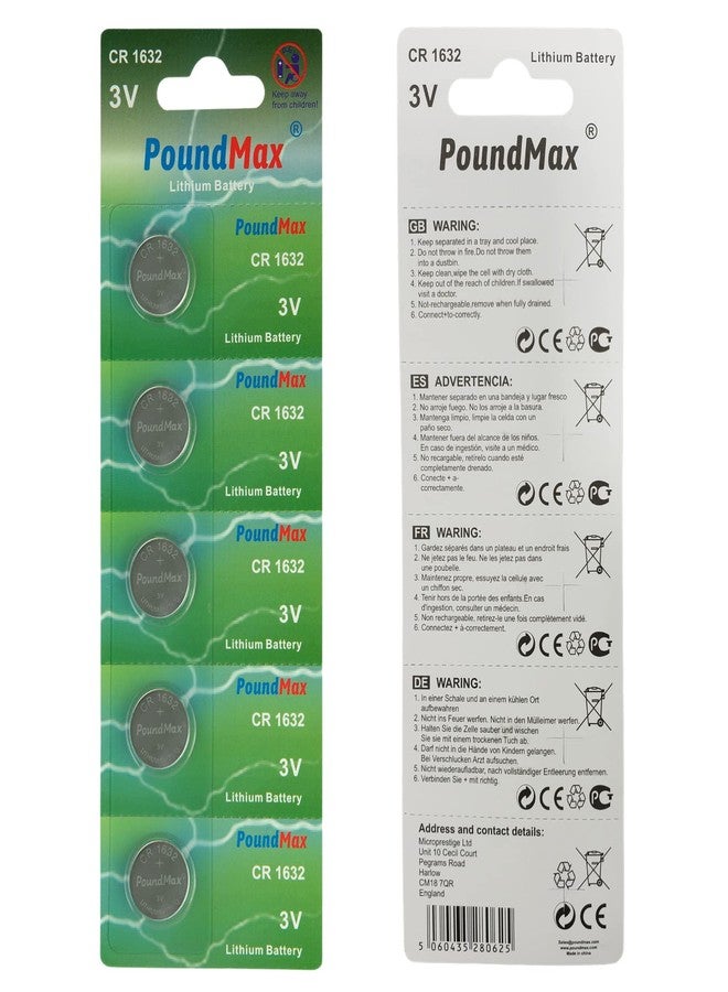 PoundMax 5 x 1632 CR1632 3V Lithium Batteries - Image 1