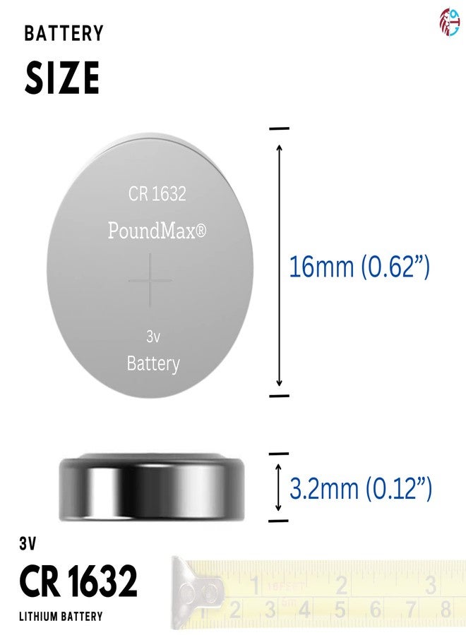 PoundMax 5 x 1632 CR1632 3V Lithium Batteries - Image 5