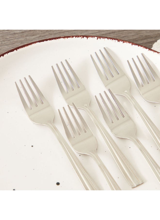 Home Box - Vermont 6-Piece Cake Fork Set 13.7 x 1.5 x 2 cm - Image 1