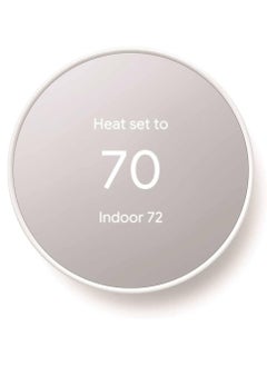 Google Nest Thermostat 4th Gen Smart Programmable Wi-Fi Snow GA01334-US  - Image 1