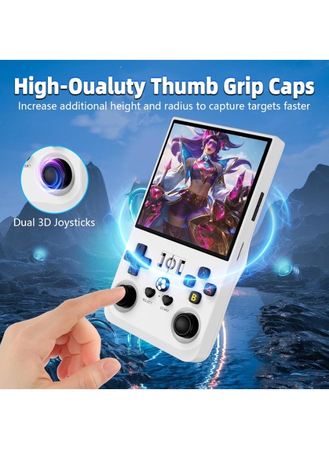 ELTRAZONE R36MAX Retro Handheld Game Console, 4.0 Inch IPS Screen, 64GB Memory Portable Mini Arcade, Linux System, 4000mAh Battery, Classic Retro Video Gaming Console Gift, Light White - Image 4