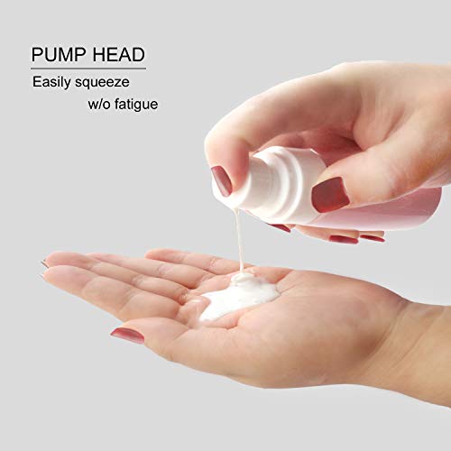 JOSALINAS 4PCS Airless Pump Bottle 3.4oz/100ml Plastic Empty Clear Refillable Travel Container Dispenser for Lotion Creams foundation - Image 4