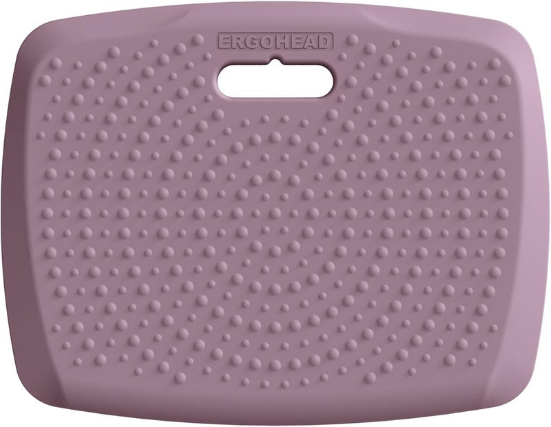 ergohead 3/4 inch Thick Premium Anti Fatigue Mat with Massage Points, Ideal Standing Pad for Office & Home, Perfect Standing Desk Mat with Handle, Comfort Kitchen Floor Mat (Purple, 17" x 22") - Image 1