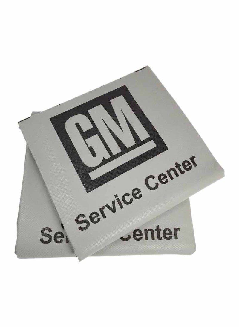 جنرال موتورز GM Service Center - غطاء مقعد سيارة للاستخدام مرة واحدة (قطعتان) | غطاء حماية شامل لمقاعد المركبات | مقاوم للغبار والأوساخ والشحوم والزيوت | قماش غير منسوج | لحماية المقصورة الداخلية في الورش ومراكز الصيانة | مناسب للسيارات وسيارات الدفع الرباعي والشاحنات الصغيرة والكبيرة - Image 1