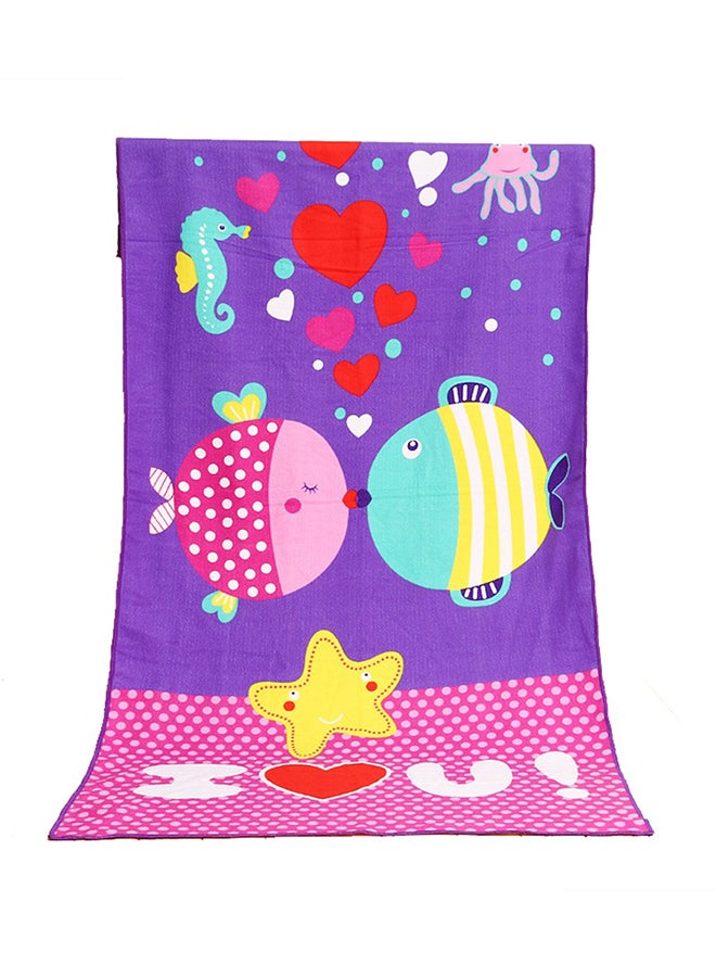 STAR BABiES Kids Beach Towel 70Cm X 150Cm With Kids Hooded Towel Poncho - Pink - Image 4