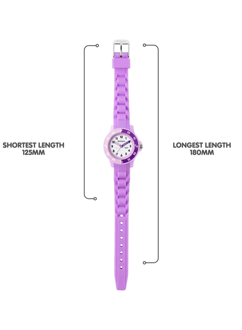 Tikkers  Tikkers Lilac Silicone strap Timer Teacher Watch for Women | Best Price UAE