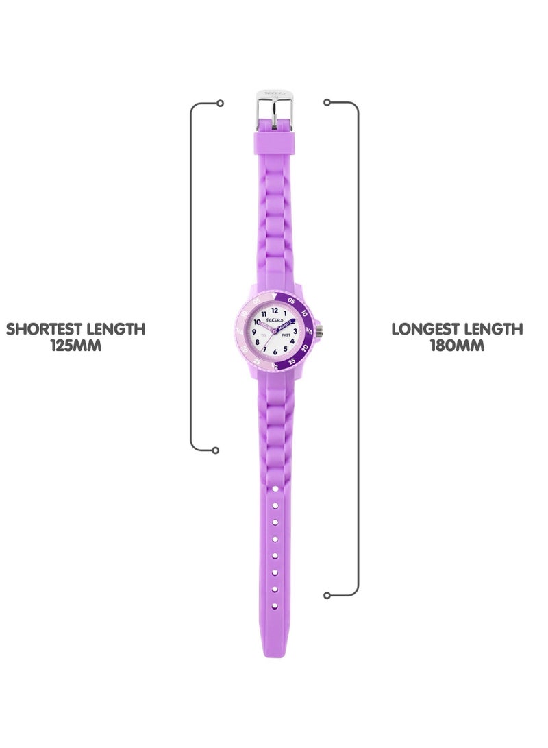 Tikkers Lilac Silicone strap Timer Teacher Watch - Image 4