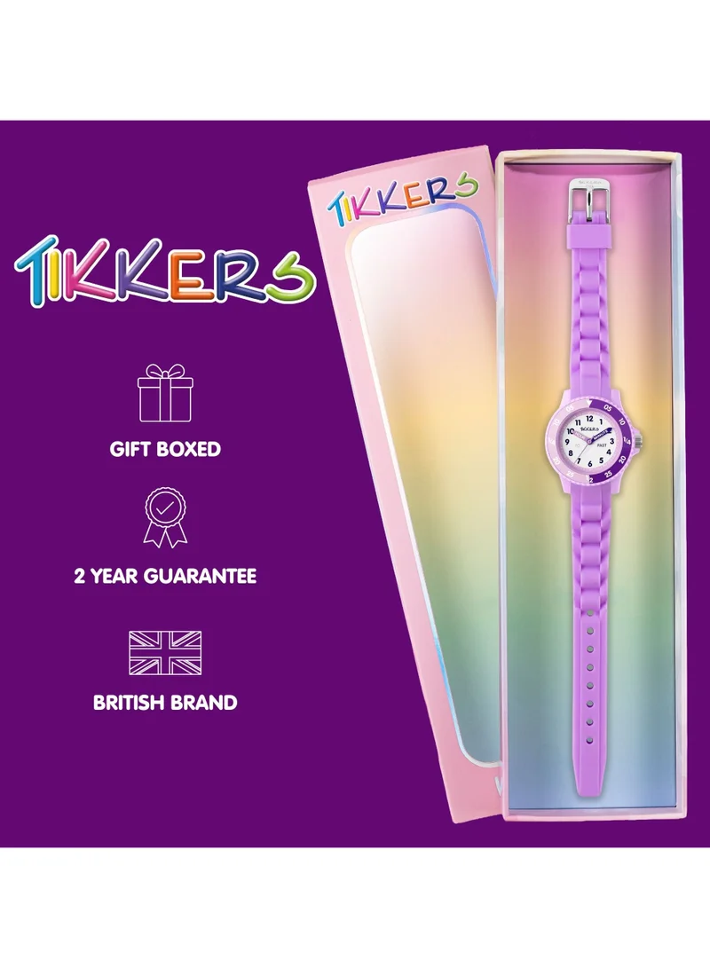 Tikkers  Tikkers Lilac Silicone strap Timer Teacher Watch for Women | Best Price UAE