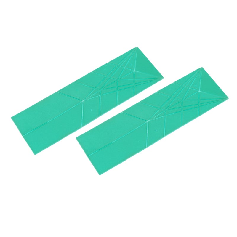 Flat Measuring Spoon 2pcs Green PP Material Space Saving Design Folding Kitchen Tool - Easy To Clean Precision Measuring Spoon for Home Cooks and Bakers - Image 5