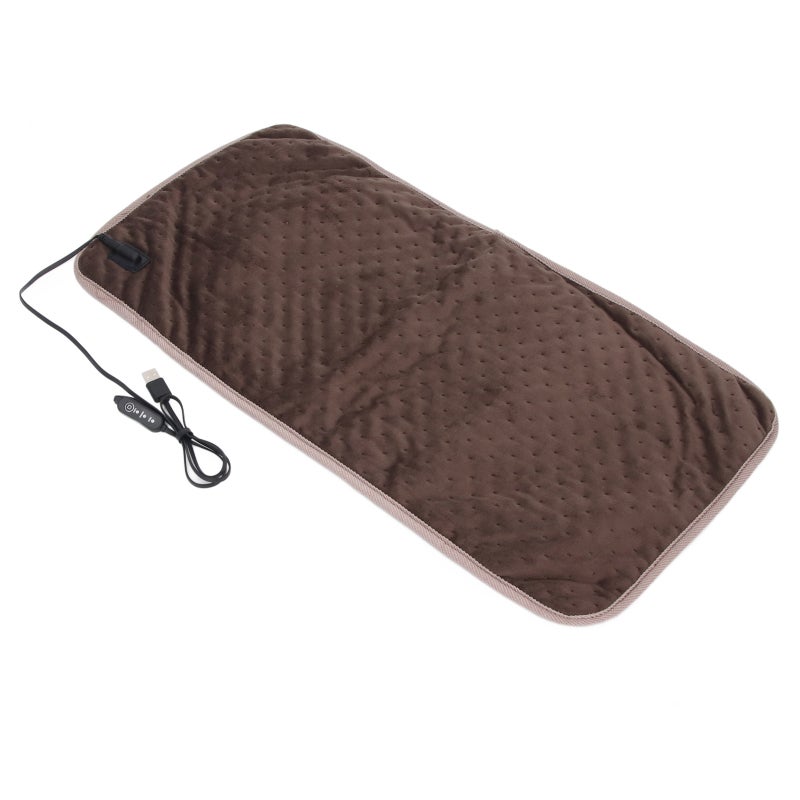USB Heating Pad: 11.8x23.6In Skin Friendly Fabric - 3 Heat Settings Portable Electric Blanket for Home Office, Neck Shoulder Back Leg Warmth - Image 1