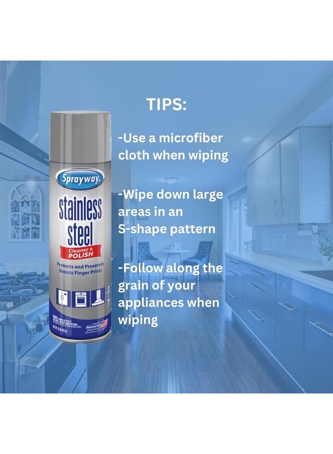 Sprayway Water-Based Stainless Steel Cleaner, 15 Fl Oz (Pack of 1) - Image 5