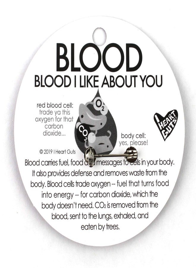 I Heart Guts Blood Drop Lapel Pin - All You Bleed is Blood Enamel Pin - Gift for Blood Donors, Nurses, Doctors, Phlebotomists, Blood Disorder Awareness, Hemophilia Support, Healthcare Workers - Image 5