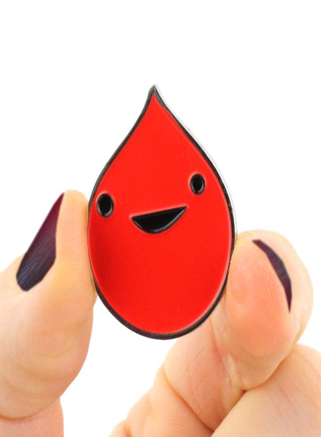 I Heart Guts Blood Drop Lapel Pin - All You Bleed is Blood Enamel Pin - Gift for Blood Donors, Nurses, Doctors, Phlebotomists, Blood Disorder Awareness, Hemophilia Support, Healthcare Workers - Image 3