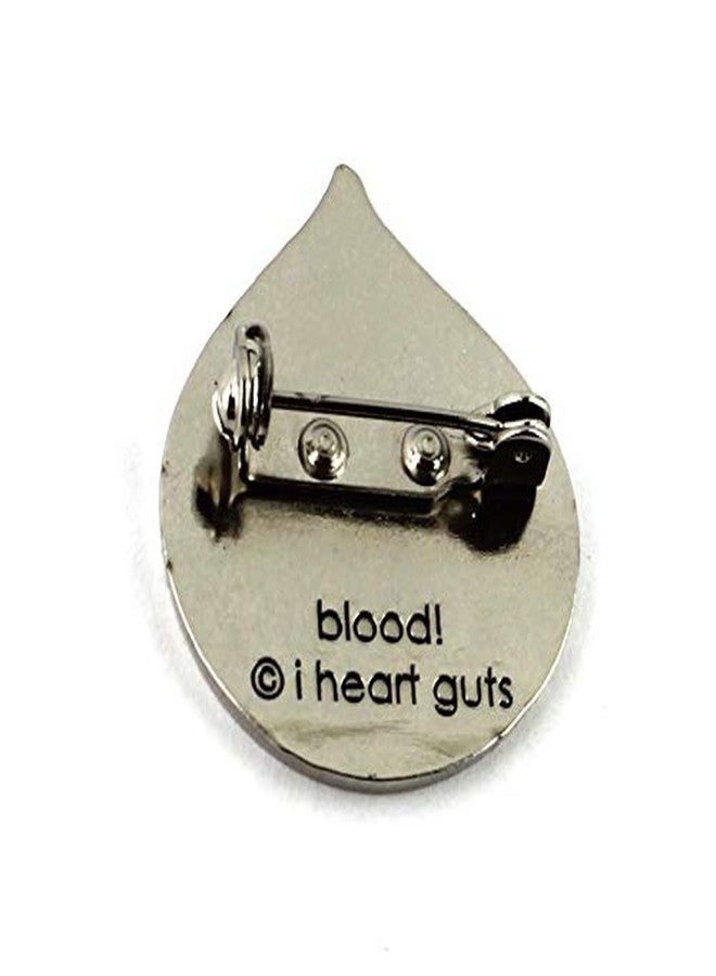 I Heart Guts Blood Drop Lapel Pin - All You Bleed is Blood Enamel Pin - Gift for Blood Donors, Nurses, Doctors, Phlebotomists, Blood Disorder Awareness, Hemophilia Support, Healthcare Workers - Image 4