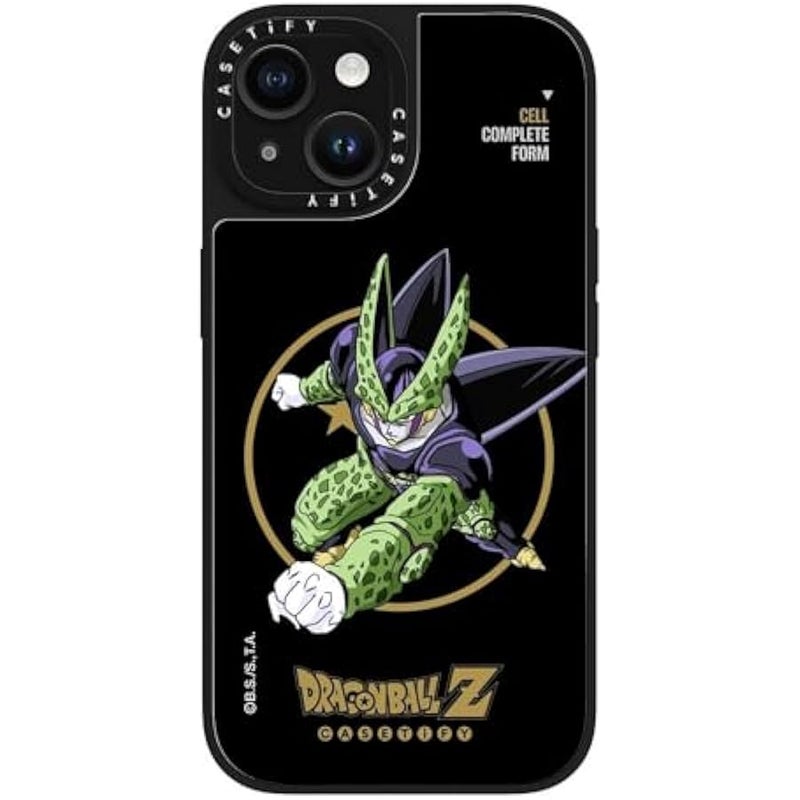 Casetify Mirror iPhone 15 Case 【Dragon Ball Colab/Reflective / 4.9ft Drop Protection/Magsafe】 - Cell Complete Form - Silver on Black - Image 5