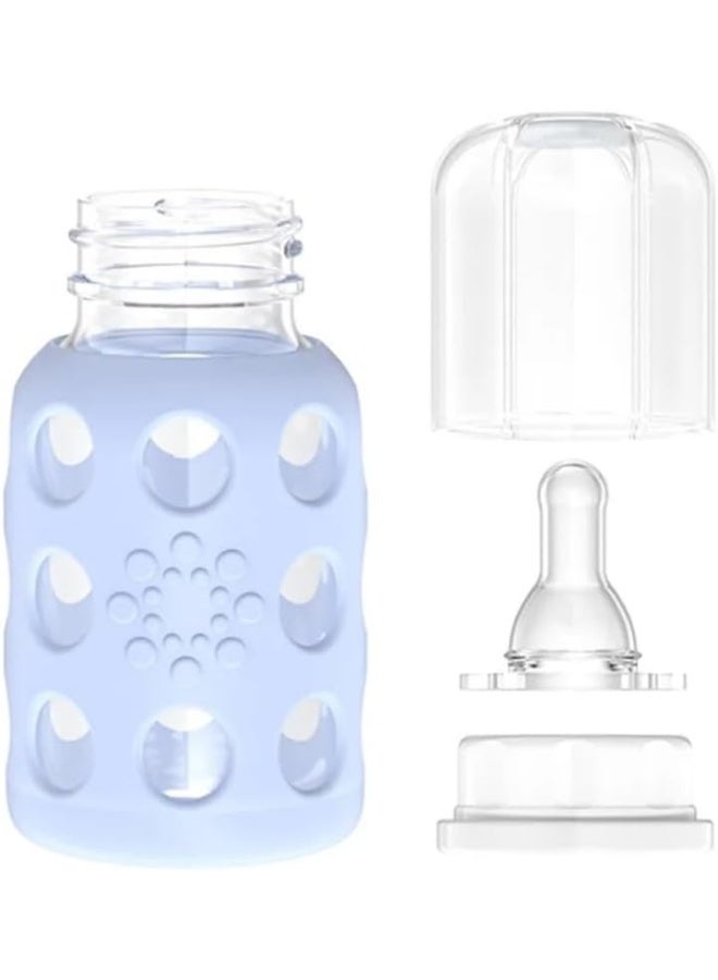 Lifefactory 4oz Glass Baby Bottle 2pk (Blanket) - Image 5
