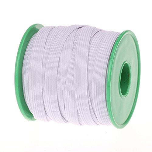 COTOWIN 3/8-inch White Braided Polyester Elastic Roll (24 Yards) - Image 2