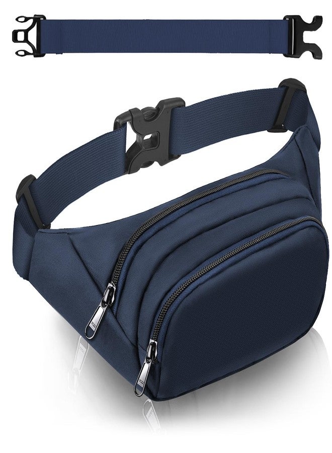 Syican Large Fanny Pack for Women Men - Syican Waist bag with 3-Zipper Pockets, Gifts for Enjoy Sports Traveling Workout Casual Hands-Free crossbody bags Fits MAX 7.9'' iPad & 6.6'' Phone - Image 1