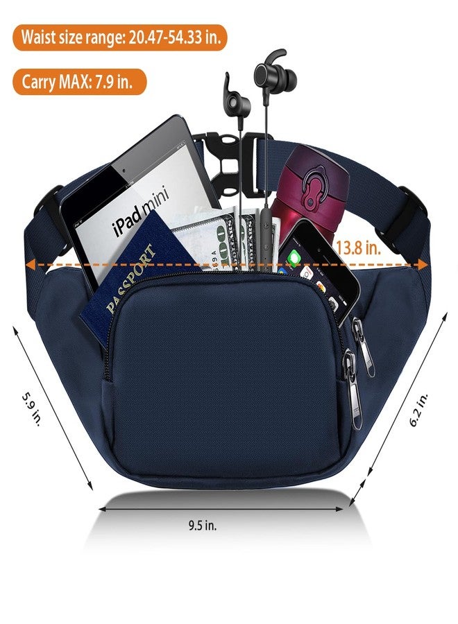 Syican Large Fanny Pack for Women Men - Syican Waist bag with 3-Zipper Pockets, Gifts for Enjoy Sports Traveling Workout Casual Hands-Free crossbody bags Fits MAX 7.9'' iPad & 6.6'' Phone - Image 5