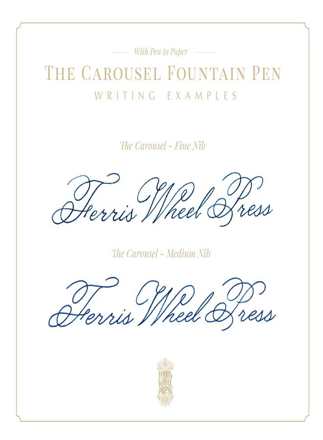 Ferris Wheel Press , Aluminum Carousel Fountain Pen, Book of Botany, Aircraft grade aluminum body, Threaded cap with air seal system, Medium - Image 5