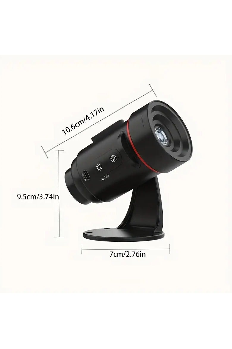 BlueFire 2025 Upgraded 4K Ultra-Clear 2in1 Galaxy Star Projector – 360° Rotating Nebula & Starry Sky Effect, HD Planetarium Projection with Adjustable Brightness, Timer & Auto-Off | USB-Powered LED Night Light for Bedroom, Living Room, Kids Room | 6 Film Discs, Quiet Operation, Ideal Gift for Home Decor - Image 4