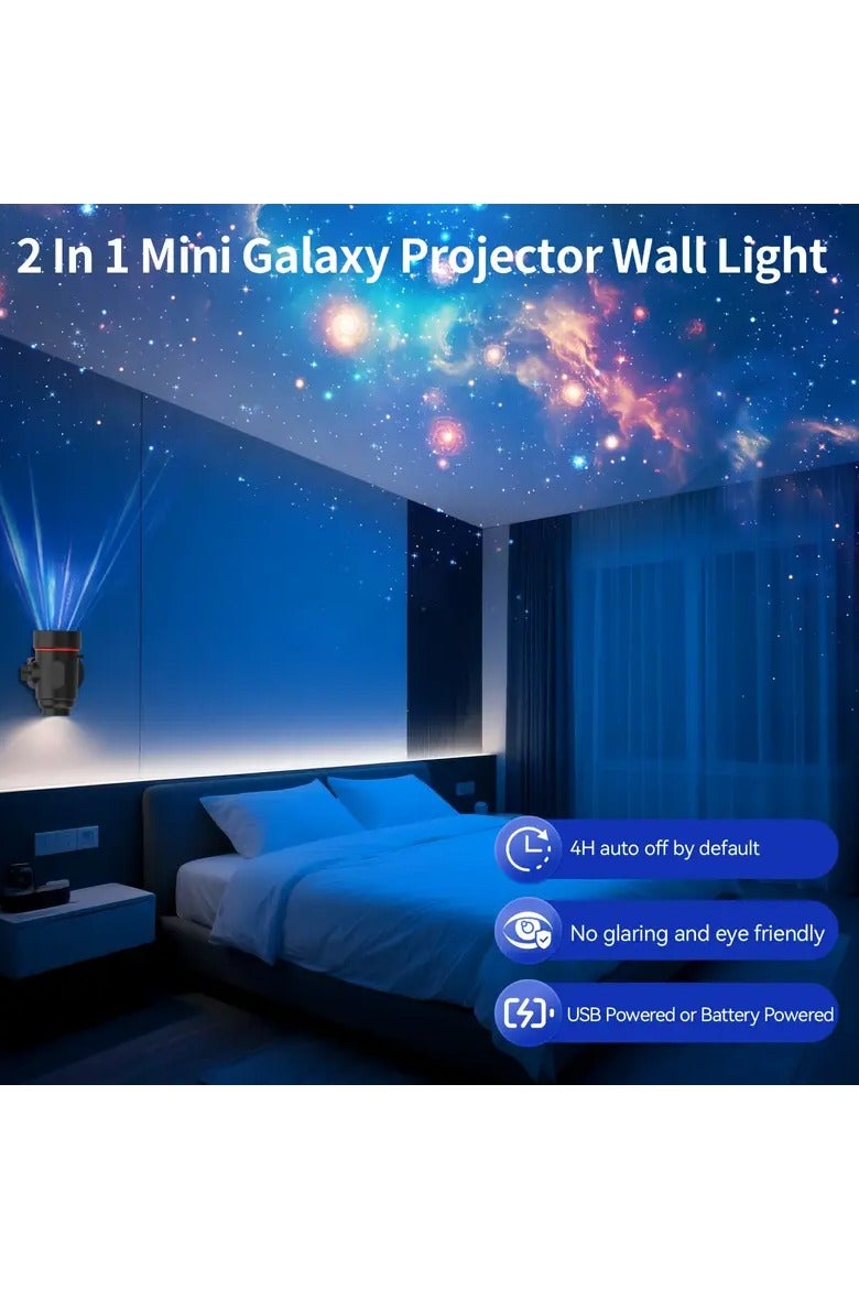 BlueFire 2025 Upgraded 4K Ultra-Clear 2in1 Galaxy Star Projector – 360° Rotating Nebula & Starry Sky Effect, HD Planetarium Projection with Adjustable Brightness, Timer & Auto-Off | USB-Powered LED Night Light for Bedroom, Living Room, Kids Room | 6 Film Discs, Quiet Operation, Ideal Gift for Home Decor - Image 2