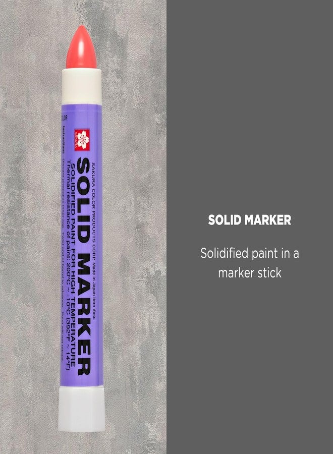SAKURA SOLID MARKER Sakura Solidified Paint Solid Marker, 14 to 392 Degrees F, Red - Image 2