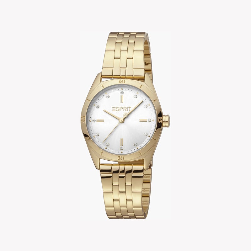 ESPRIT Women's Gold Stainless Steel Watch, Silver Dial|ES1L292M0065 - Image 1