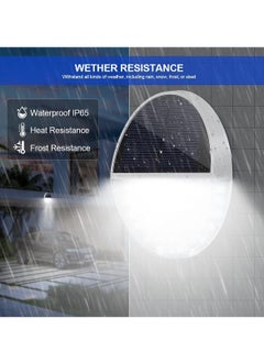 Y&D Solar Lights Outdoor, Door Security Flood with 2 Lighting Modes, Motion Sensor Lights, IP65 Waterproof Powered for Garden Patio Yard(2Pack)  - Image 2