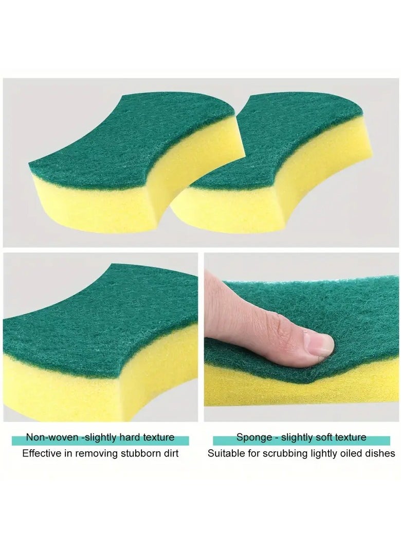 Generic Dishwaher Sponge Heavy Duty Cellulose Scrub Sponges Kitchen, Powerful Scrubbing and Cleaning, Suitable for Washing Dishes and Kitchen Cleaning, Absorbent & Rich Foam | 10 Pcs Value Pack  - Image 3