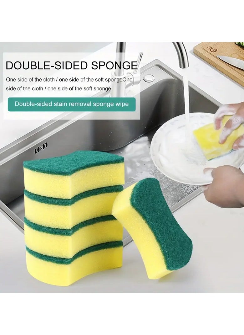 Generic Dishwaher Sponge Heavy Duty Cellulose Scrub Sponges Kitchen, Powerful Scrubbing and Cleaning, Suitable for Washing Dishes and Kitchen Cleaning, Absorbent & Rich Foam | 10 Pcs Value Pack  - Image 5