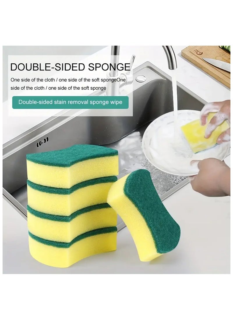 Generic Dishwaher Sponge Heavy Duty Cellulose Scrub Sponges Kitchen, Powerful Scrubbing and Cleaning, Suitable for Washing Dishes and Kitchen Cleaning, Absorbent & Rich Foam | 10 Pcs Value Pack  - Image 1