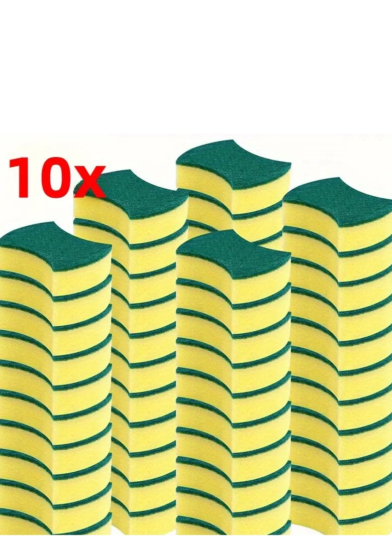 Generic Dishwaher Sponge Heavy Duty Cellulose Scrub Sponges Kitchen, Powerful Scrubbing and Cleaning, Suitable for Washing Dishes and Kitchen Cleaning, Absorbent & Rich Foam | 10 Pcs Value Pack  - Image 2