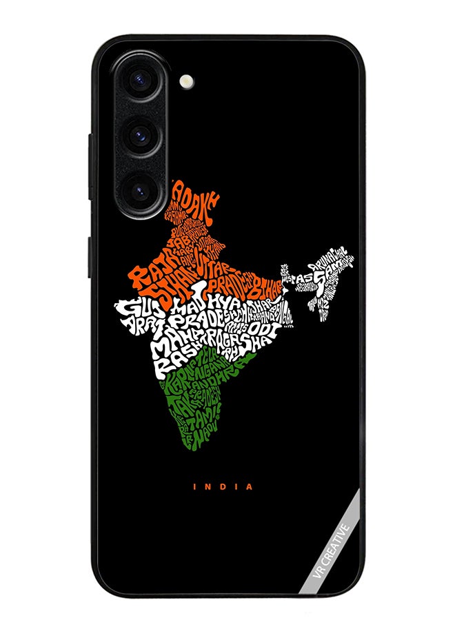 VR CREATIVE Protective Case Cover For Samsung Galaxy S24 India Map With All Indian States Name Design Multicolour - Image 1