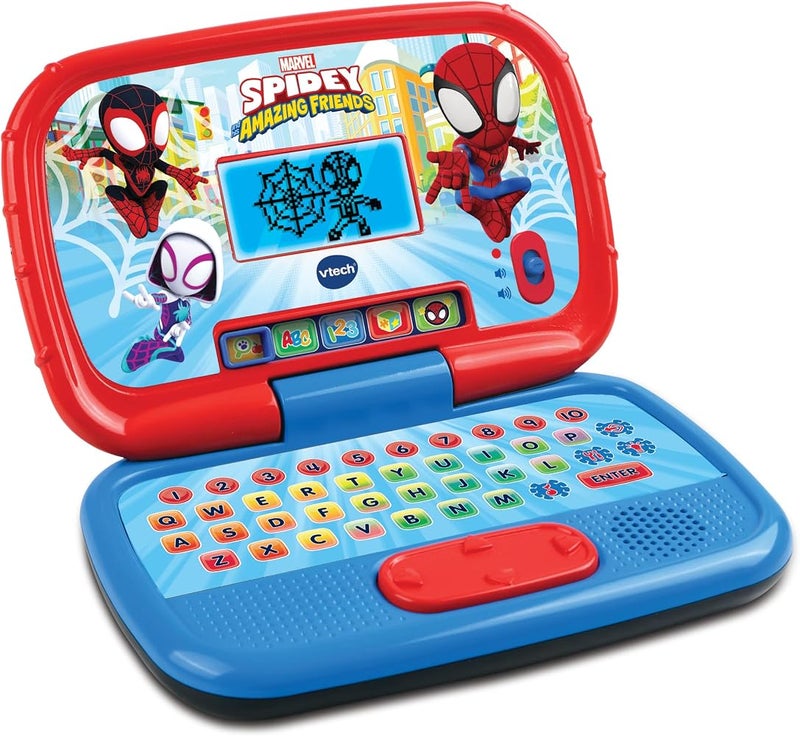 Vtech - Spidey & His Amazing friends Spidey Learning Laptop - Multicolour Enjoy logic, memory, and creative games with the VTech® Suitable for ages 3 + up - Image 1