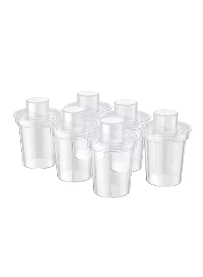 6-Pack Portable Baby Milk Powder Container 80ml, Transparent PP, Moisture And Dust Proof For Travel - Image 1