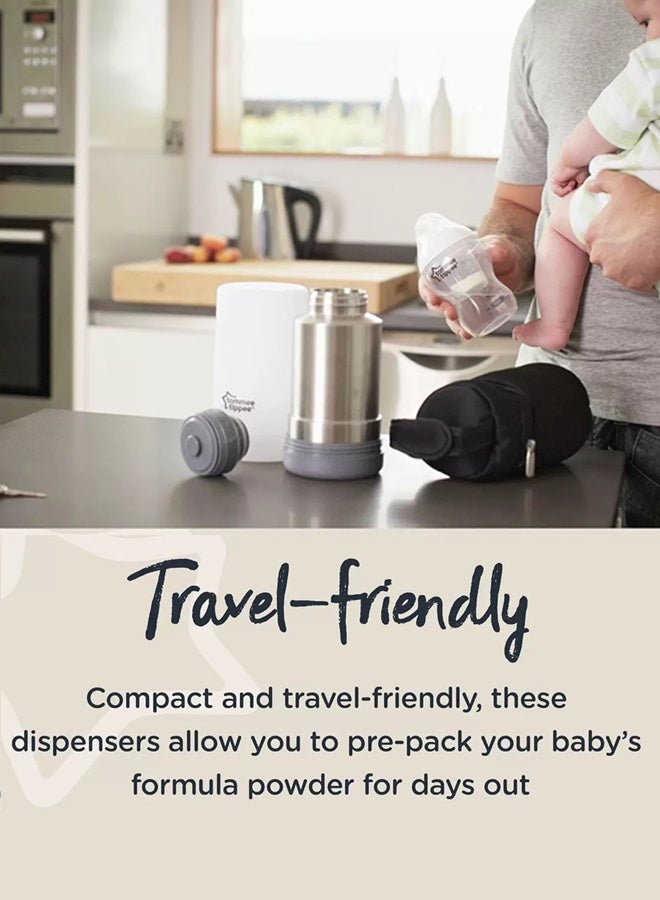 6-Pack Portable Baby Milk Powder Container 80ml, Transparent PP, Moisture And Dust Proof For Travel - Image 4