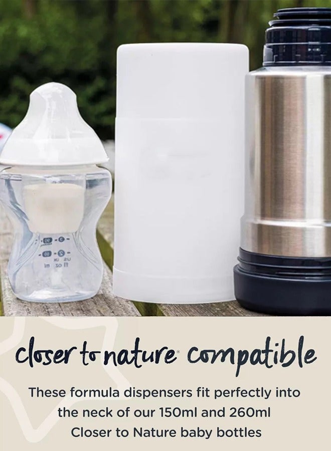 6-Pack Portable Baby Milk Powder Container 80ml, Transparent PP, Moisture And Dust Proof For Travel - Image 5