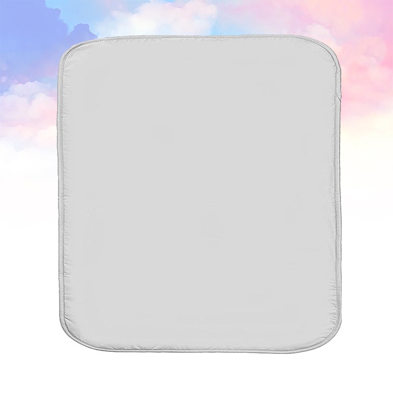 2 pcs Foldable Flat Ironing Mat Thermal Insulation Ironing Pad Clothes Ironing Pad Ironing Mat for Home Use (White) - Image 3