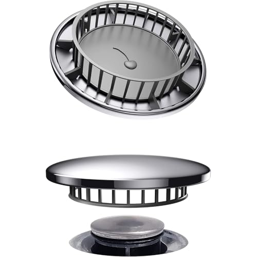 Tub Flo Stainless Steel Shower Drain Hair Catcher Hair Stopper for Bathtub and Sink EasyInstall Drain Filter Fit for 075 x 264 Sink Hole