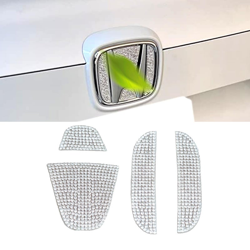 CUCHIYUN Bling Crystal Rear Logo Emblem Sticker External Car Accessory Compatible with Honda 10th Gen Civic Sedan 2022 Accord 2022 2021 2020 2019 2018 - Image 3