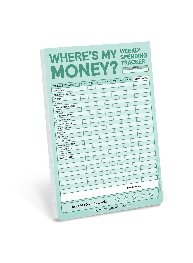 لوحة تتبع المال الأسبوعية، لوحة ميزانية تتبع الإنفاق الأسبوعي (النسخة الباستيلية)، 6 × 9 إنش - Image 1