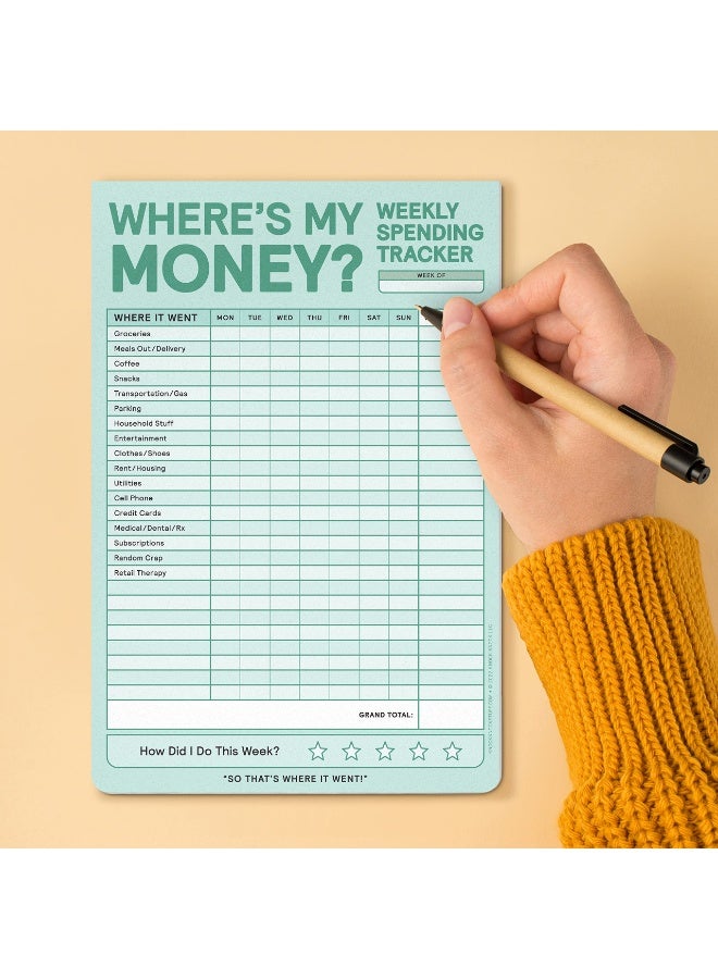 لوحة تتبع المال الأسبوعية، لوحة ميزانية تتبع الإنفاق الأسبوعي (النسخة الباستيلية)، 6 × 9 إنش - Image 4