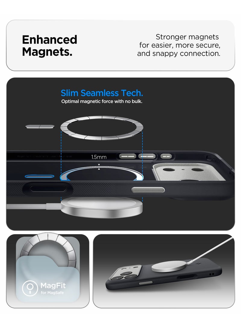 Spigen غطاء حماية Nano Pop MagFit لجهاز iPhone 17 Pro Max مع تقنية MagSafe - سمسم أسود - Image 3