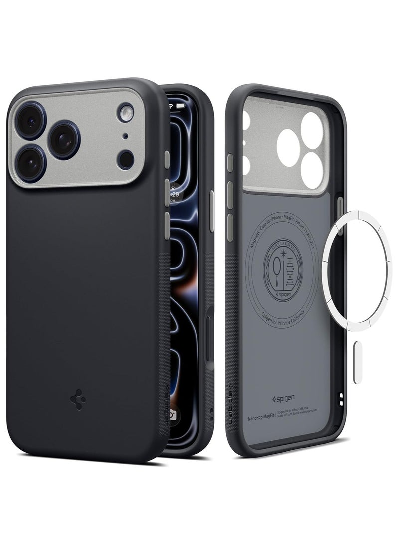 Spigen غطاء حماية Nano Pop MagFit لجهاز iPhone 17 Pro Max مع تقنية MagSafe - سمسم أسود - Image 1