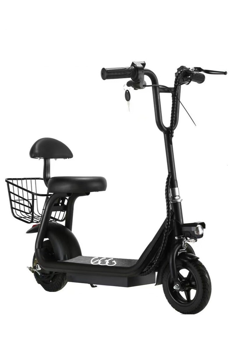 Egg Electric Scooter with Basket for kids | Electric Scooter | Electric Scooter with Seat | Foldable Electric Scooter | 36V Voltage | 250W Motor | Front and Rear Lights | Storage Basket | 8-Inch Tires - Image 2