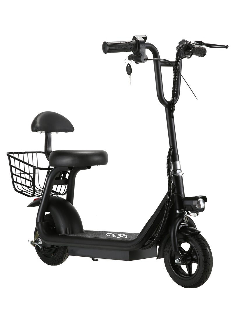 Egg Electric Scooter with Basket for kids | Electric Scooter | Electric Scooter with Seat | Foldable Electric Scooter | 36V Voltage | 250W Motor | Front and Rear Lights | Storage Basket | 8-Inch Tires  - Image 4